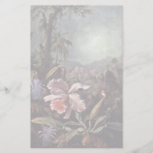 Orchids Passion Flowers And Hummingbirds By Martin Stationery