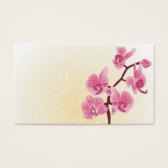 Orchids Profile Card (Front)