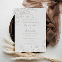 Orchids Reverie Ivory Formal Traditional Wedding