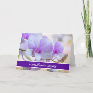 Orchids Sympathy Card