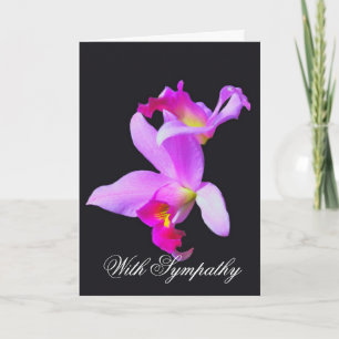 Orchids Sympathy Card