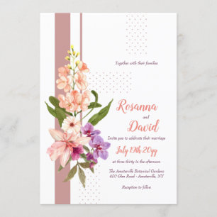 Orchids Wedding Invitation