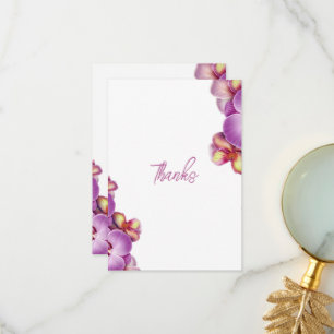 Orchids Wedding Thank You Card