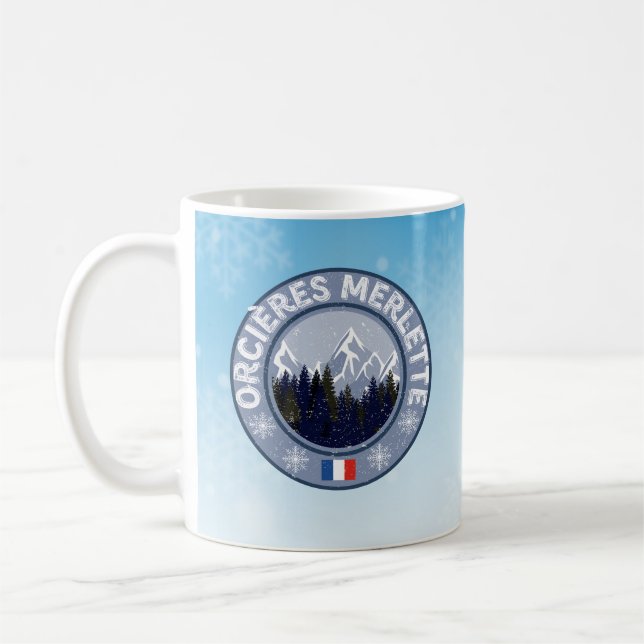 Orcières Merlette Ski resort Coffee Mug (Left)