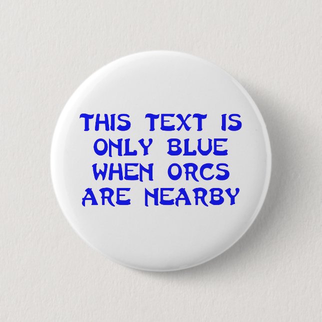 Orcs Button (Front)