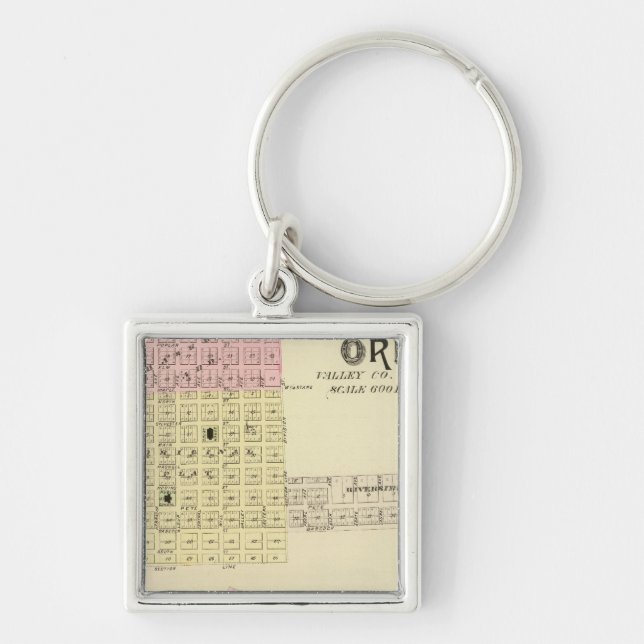 Ord and Buffalo, Nebraska Keychain (Front)