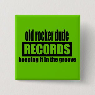 ORD Records 2 Inch Square Button