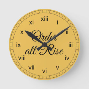 Order All Rise Round Clock