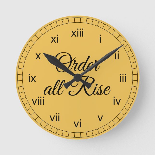 Order All Rise Round Clock (Front)