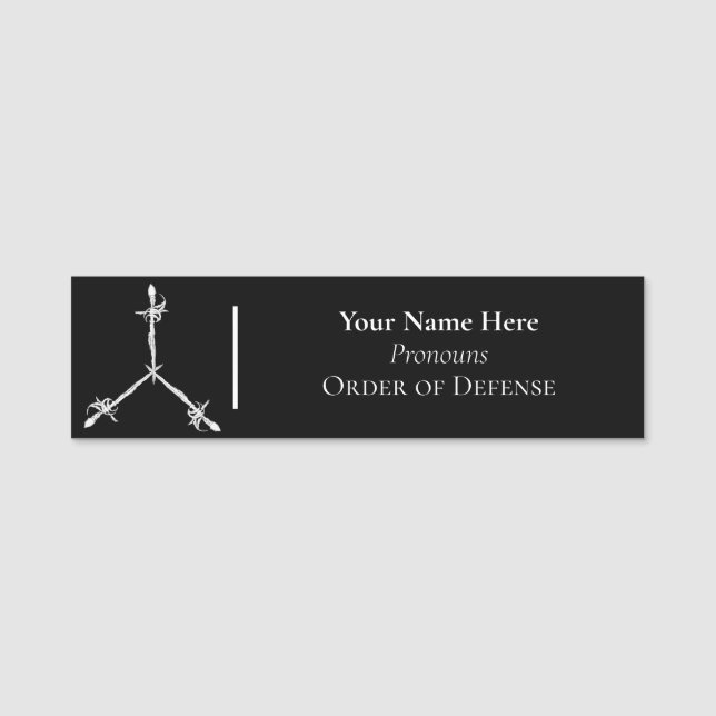 Order of Defence Name Tag (Front)