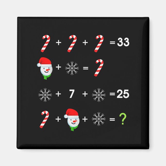 Order Of Operations Quiz Funny Math Teacher Christ Magnet (Front)