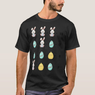 Order Of Operations Quiz Math Teacher Easter Chick T-Shirt