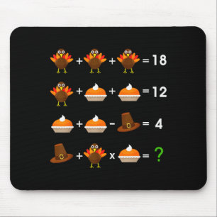 Order Of Operations Thanksgiving Quiz Funny Math T Mouse Pad
