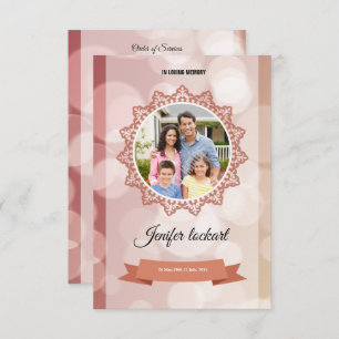 Order of Service Funeral Program Template