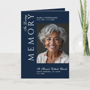 Order Of Service Obituary 3-Photo Funeral Program