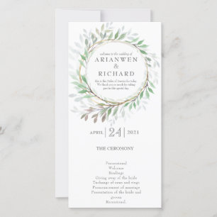 Order of service, Woodland