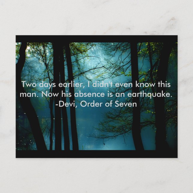 Order of Seven quote, postcard (Front)