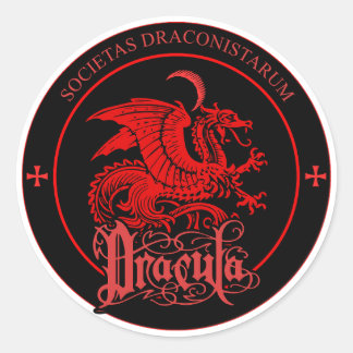 ORDER OF THE DRAGON LOGO CLASSIC ROUND STICKER
