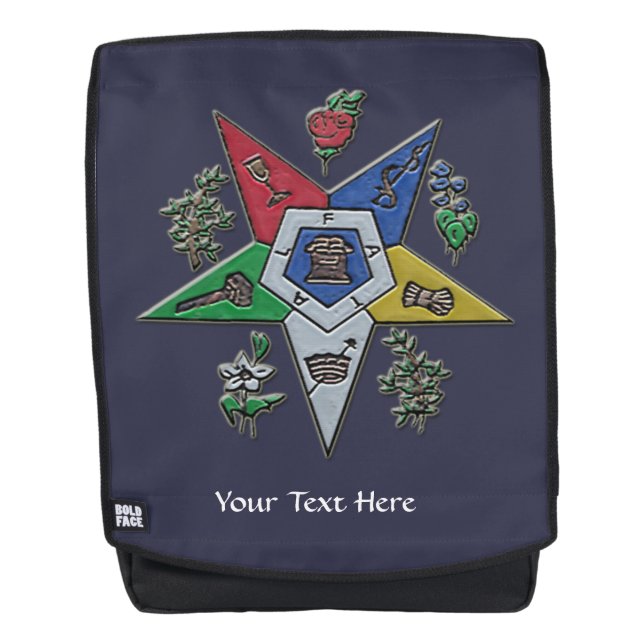 Order Of The Eastern Star Backpack (Front)