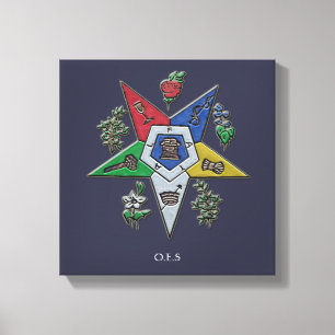 Order Of The Eastern Star Canvas Print
