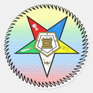 order of the eastern star classic round sticker