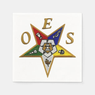 ORDER of the EASTERN STAR COCKTAIL  NAPKINS