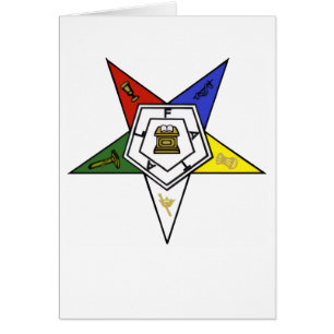 Order of the Eastern Star Emblem of the Order Card