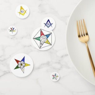 Order of the Eastern Star Emblem of the Order Conf Confetti