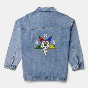 Order of the Eastern Star Emblem of the Order Denim Jacket