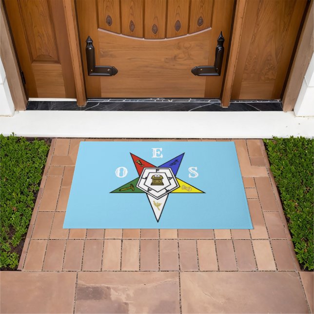 Order of the Eastern Star Emblem of the Order Doormat (Outdoor)