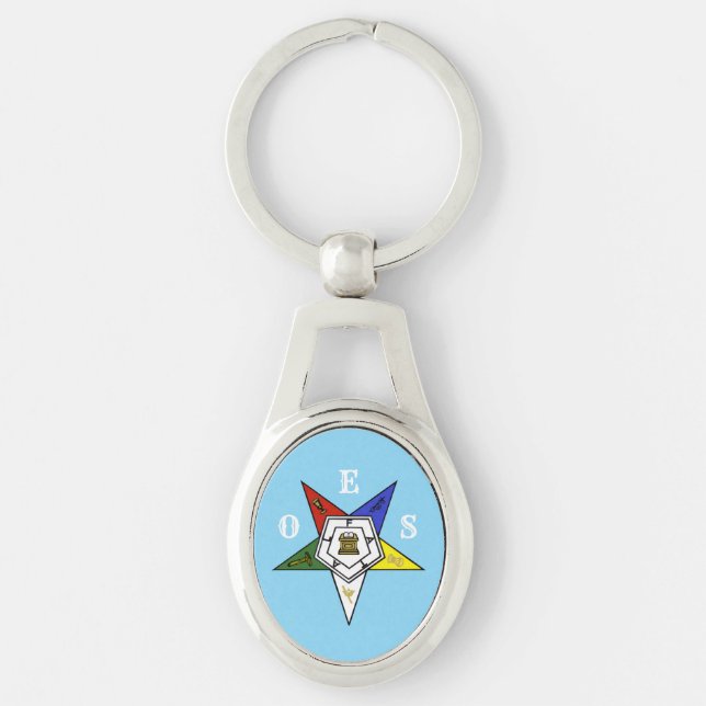 Order of the Eastern Star Emblem of the Order Keychain (Front)