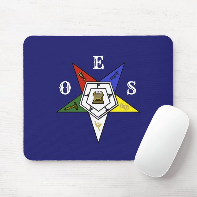 Order of the Eastern Star Emblem of the Order Mouse Pad (With Mouse)