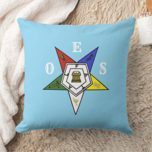 Order of the Eastern Star Emblem of the Order Throw Pillow