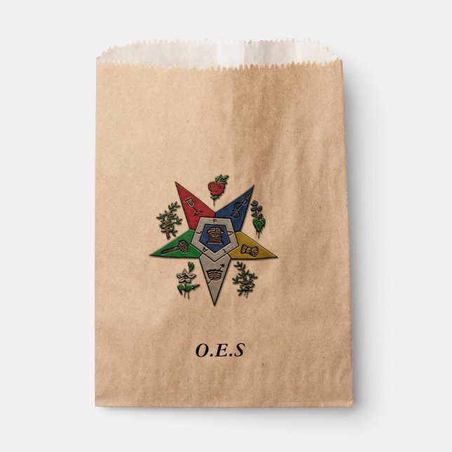 Order Of The Eastern Star Favour Bag (Front)