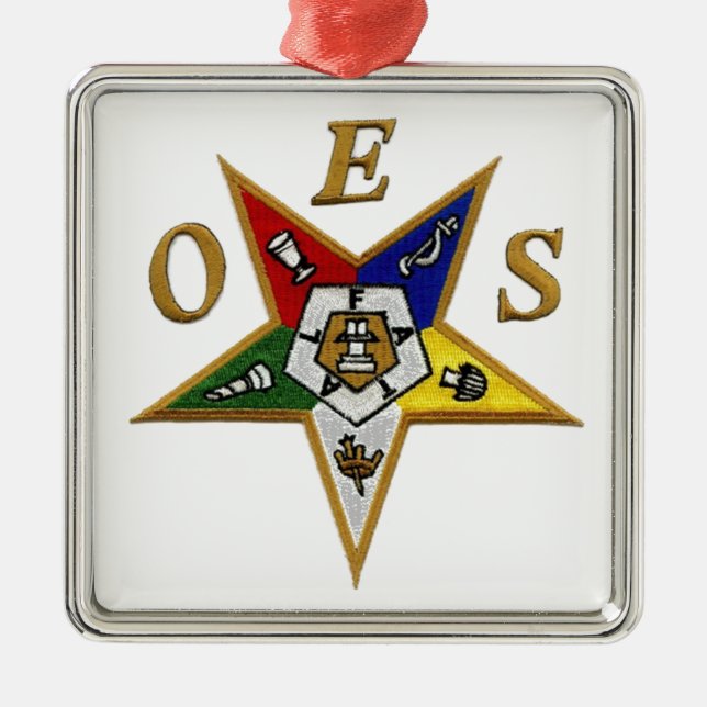 ORDER of the EASTERN STAR Metal Ornament (Front)