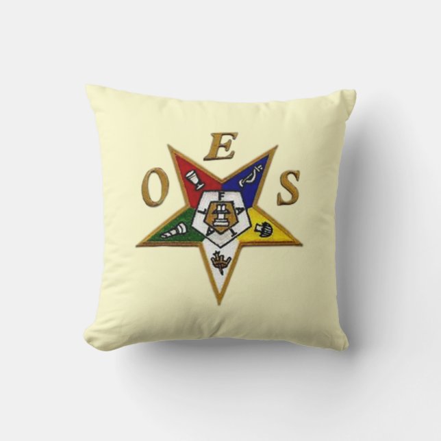 ORDER of the EASTERN STAR Throw Pillow (Front)