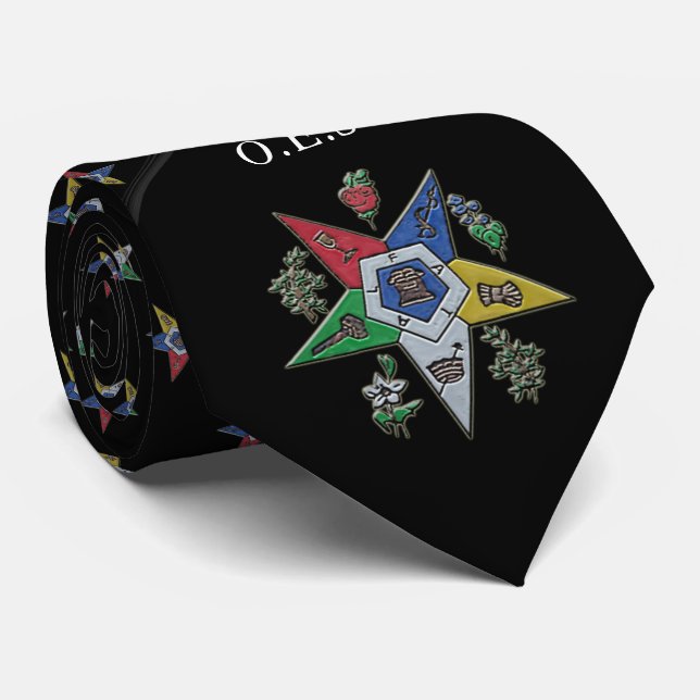 Order Of The Eastern Star Tie (Rolled)