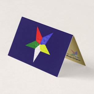 Order Of The Eastern Star (Wavy) Business Card
