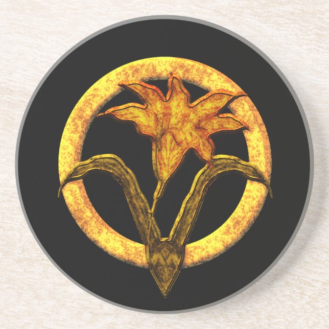 Order of the Lily Sandstone Coaster (Front)