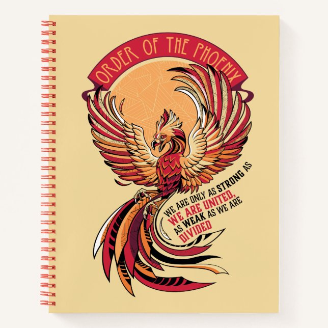 Order of the Phoenix Crosshatched Emblem Notebook (Front)