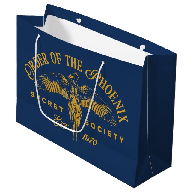 ORDER OF THE PHOENIX Secret Society Graphic Large Gift Bag (Front Angled)