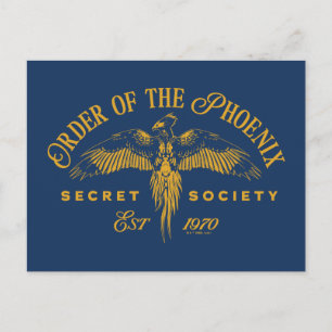 ORDER OF THE PHOENIX Secret Society Graphic Postcard