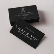 Order Packaging Thank You Inserts | Modern Sleek