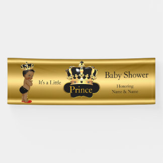 Order Prince Baby Shower Red Black Gold Ethnic Banner