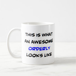 orderly, awesome coffee mug