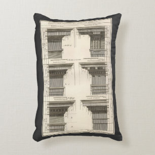 Orders of Architecture, Vintage Entablatures Accent Pillow