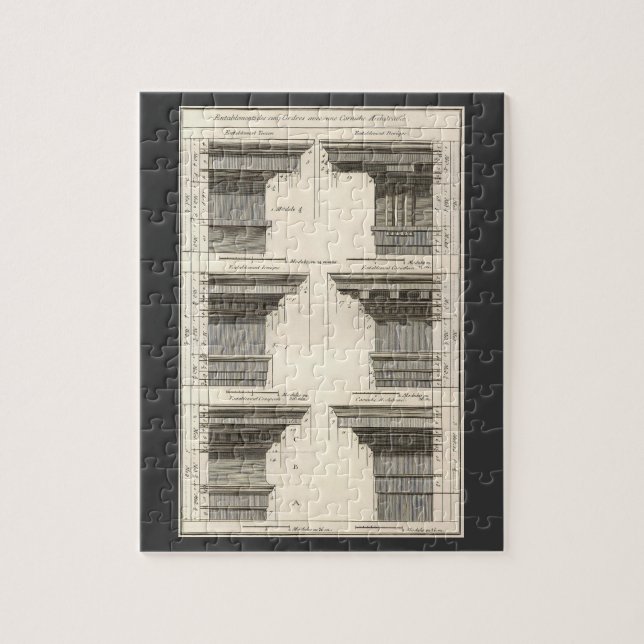 Orders of Architecture, Vintage Entablatures Jigsaw Puzzle (Vertical)