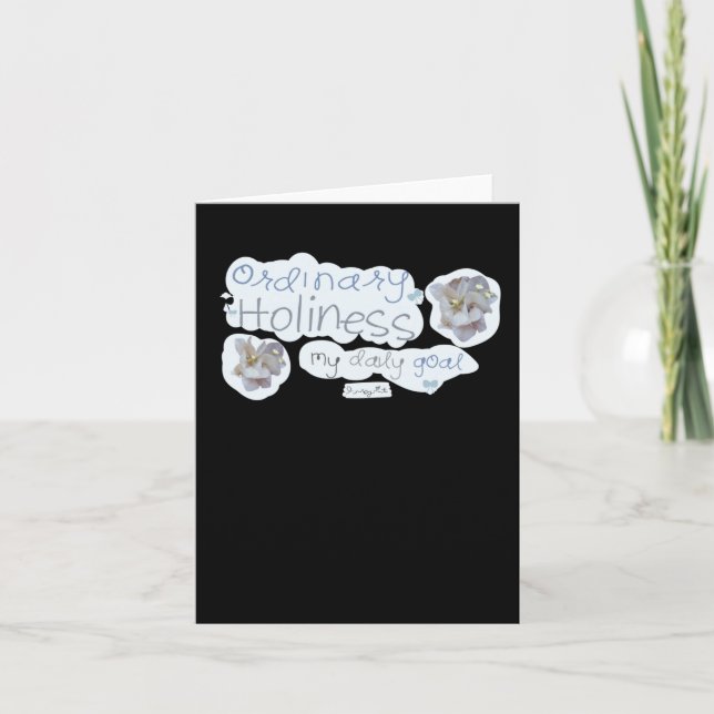 Ordinary Holiness  Card (Front)