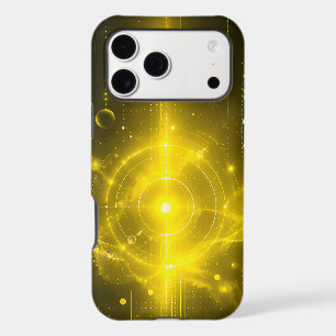 Ordinateur futuriste Cyberpunk Or HUD Sci-Fi Tech