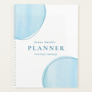 Ordinateur portable du planificateur d'aquarelle b